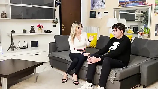 Stepmom in Financial Difficulty Resigns Herself to Satisfy the Perverse Desires of Her Cheeky Stepson