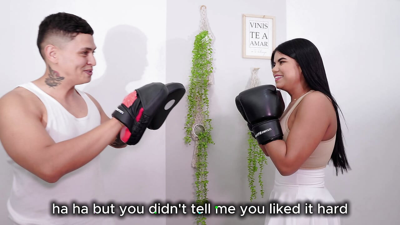 I fuck my big ass boxing client because her cuckold husband won't stop