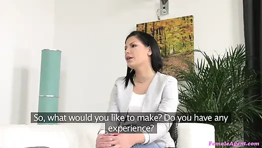 Fake Agent - New Model's Impressive Blowjob Talents Put to the Ultimate Test