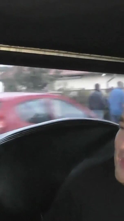 Iconic moment from "German Big Boobs Bombshell Jack Lawless at real Amateur Gangbang in Street Limo"