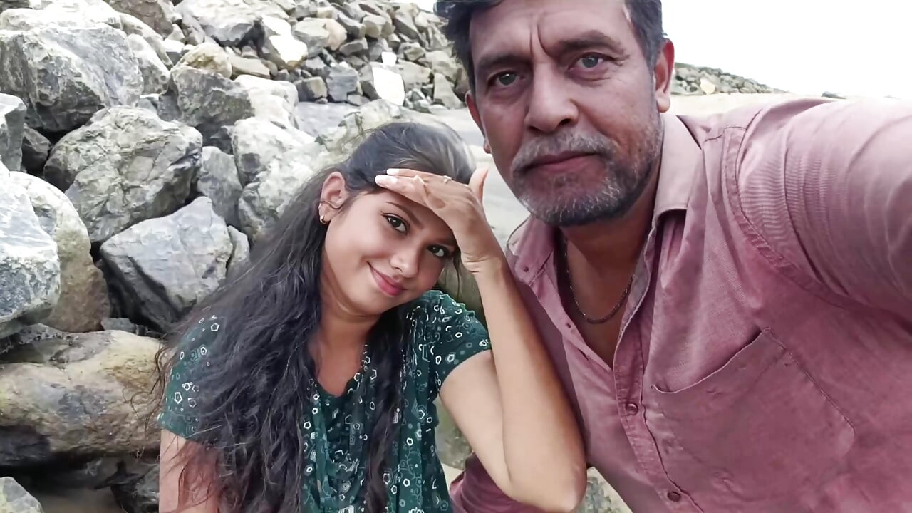 A mature man meets naive charity girl and fuck her in his lonely house