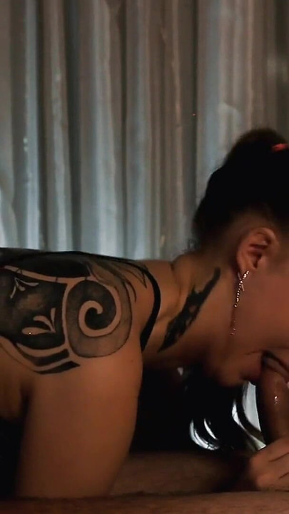 Memorable moment from "Gave a blowjob to my camera and swallow cum"