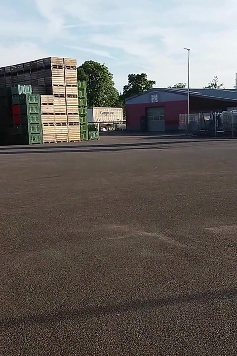 Granny Walking Outside in Black Leggins
