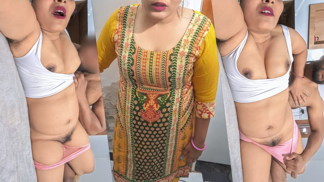 Revelion bucurați-sora cu fundul imens împărțit cameră în OYO cu fiul ei vitreg, Ea a fost futută tare și orgasm fierbinte.