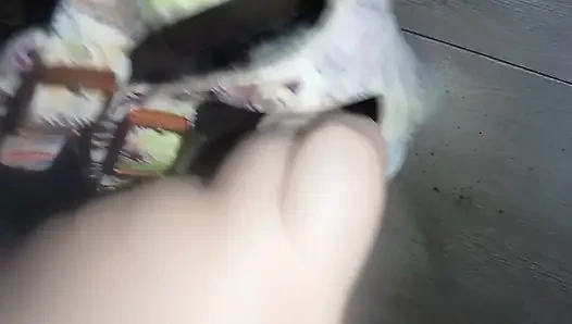 Изношенная обувь Birkenstock