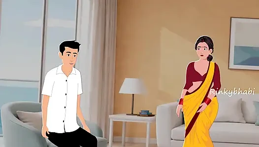 Hintli kadın kayınbiraderi tarafından sert sikiliyor