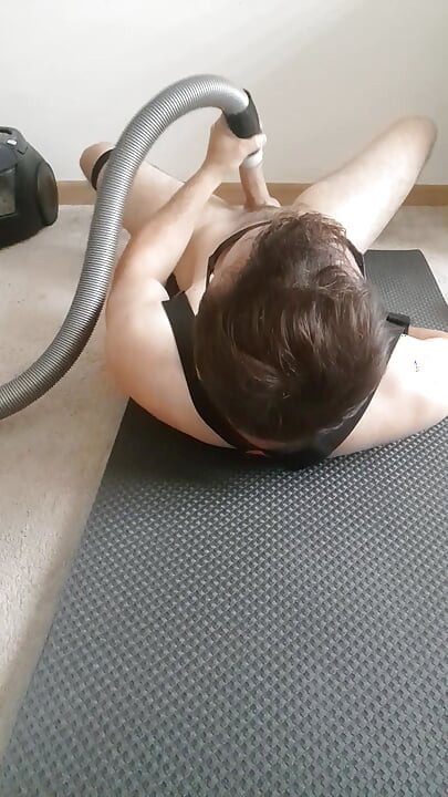 So horny romanian guy Daeros no more couldn't resist and suck his dick with vacuum and his balls also