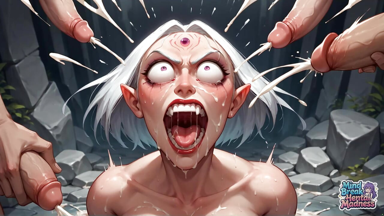 Milk Spray Orgasm: White Elf Goddess' Mind Break Hymen Assault