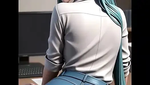 AI anime mädchen tanzen zusammenstellung