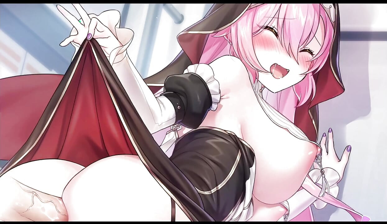 Kaiju princess 2 adegan cosplay biarawati 2 - wanita rambut pink pantatnya dientot kontol