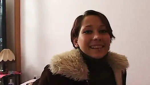 Masturbating brunette teen teasing solo