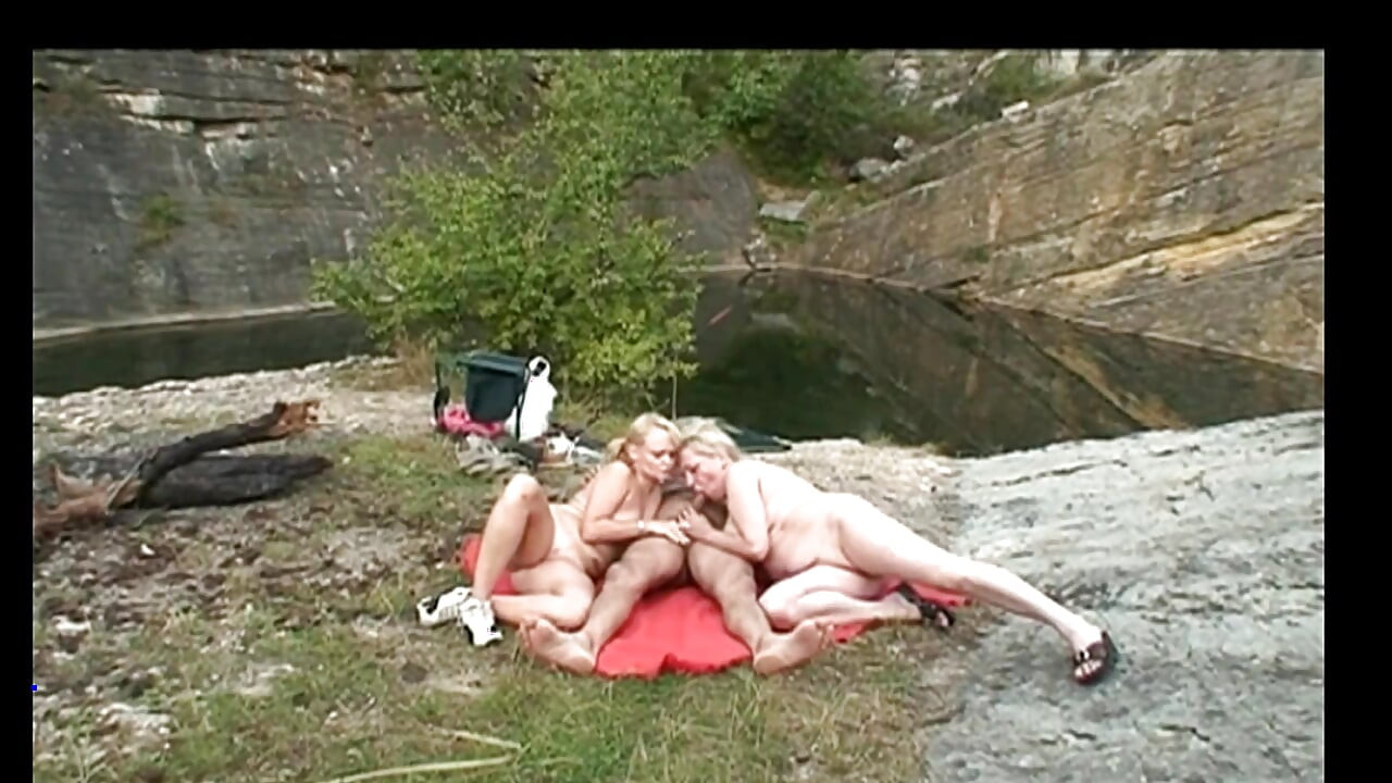 Old Couple Involves a Young Blonde Teen in a Dirty Threesome