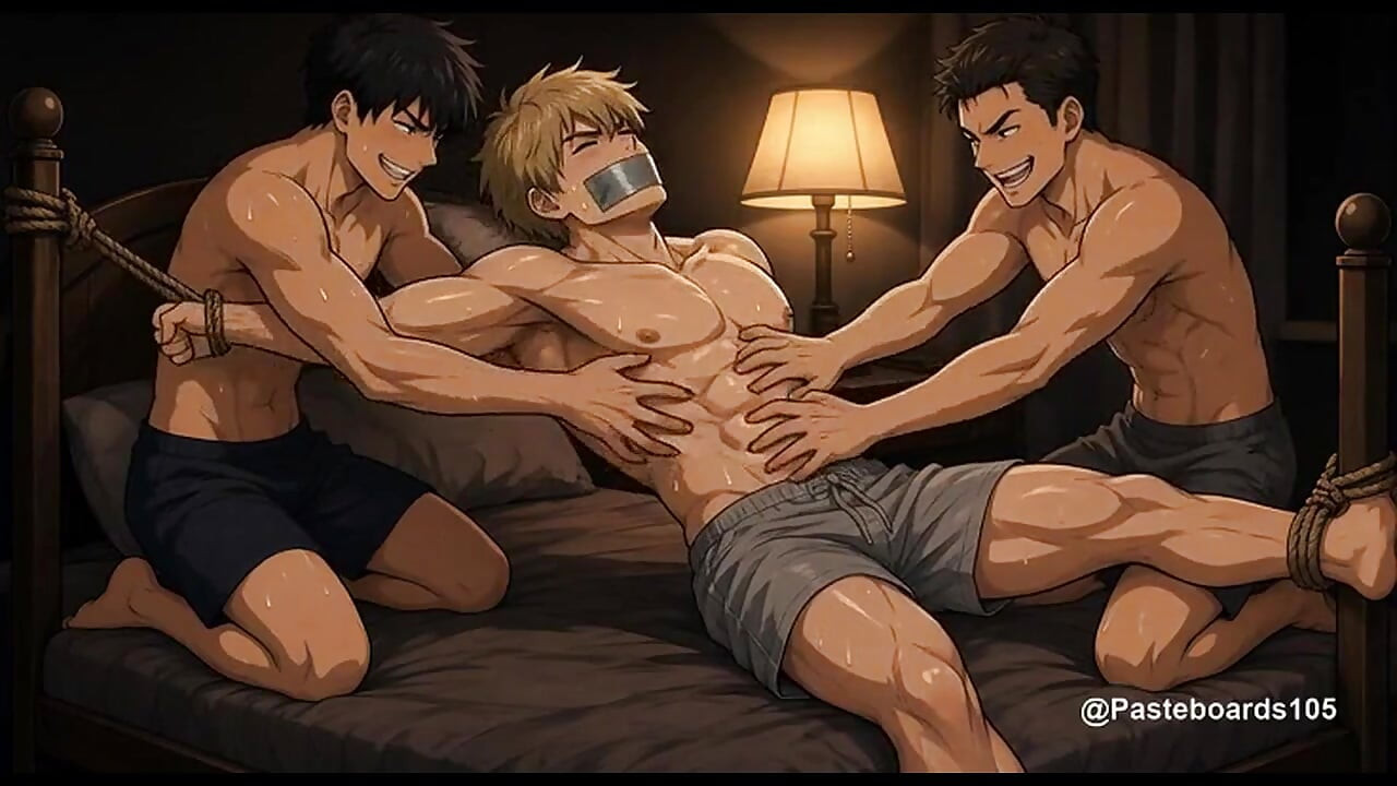 Duct-Taped And Roped To The Bed (2D Anime Bara)
