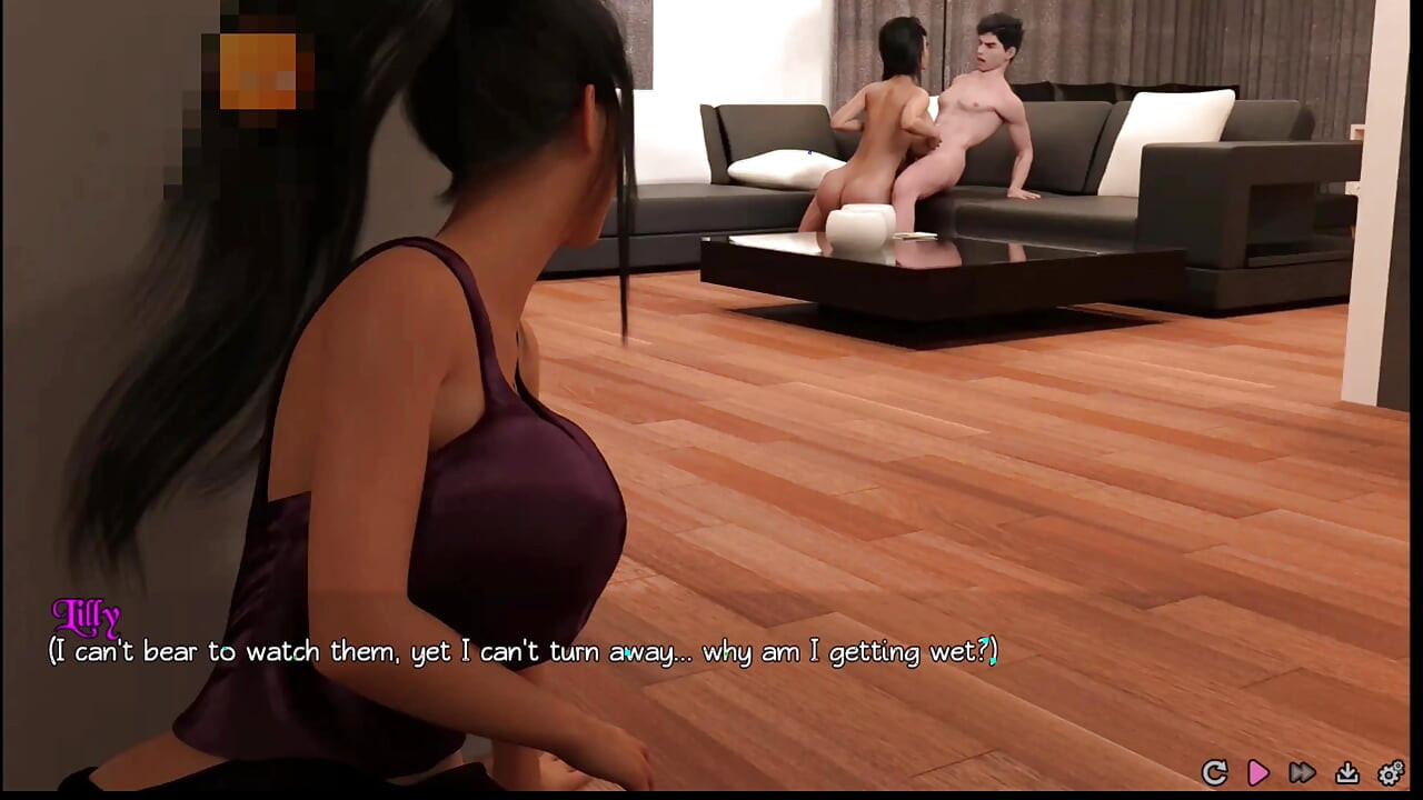 Pure love #3: Lilly Played with her pussy while Jack and Ava had sex