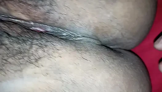 I grab and open the vagina of a slutty milf