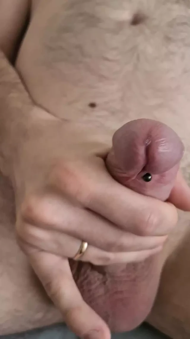 Massage cock and balls until the cum squirts