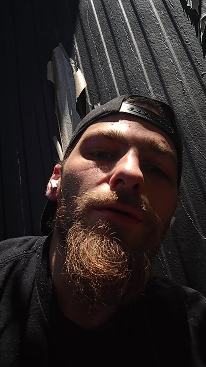 Chillin before work getting ready to do my first video tonight.
