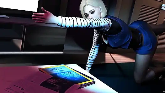 Цифровая соблазнительница: изгибы желания - 3D-анимация, хентай