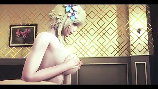 Genshin Impact Hentai - Lumine tittenfick und dreier - japanischer asiatischer Manga-anime-Spiel-Porno