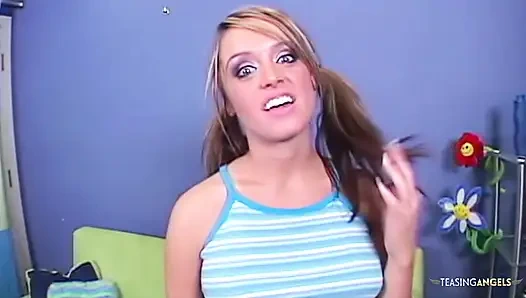 Sexy teen Nicole Eris gets completely naked before she is fucked