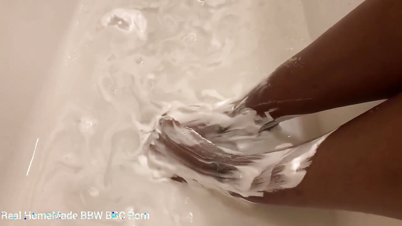 In the Bath Rubbing Washing My Feet