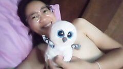 Asian horny girl alone at home 305