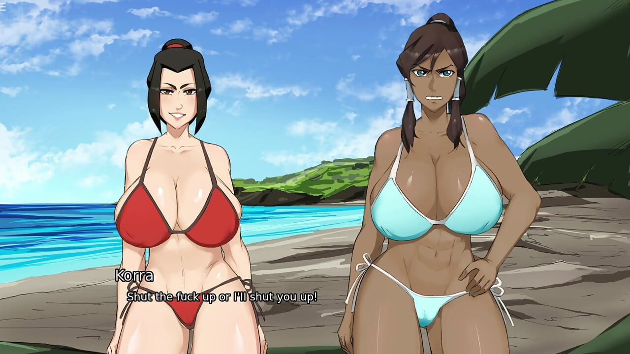 Ember Island - The Battle of Giant Tits between Korra and Azula