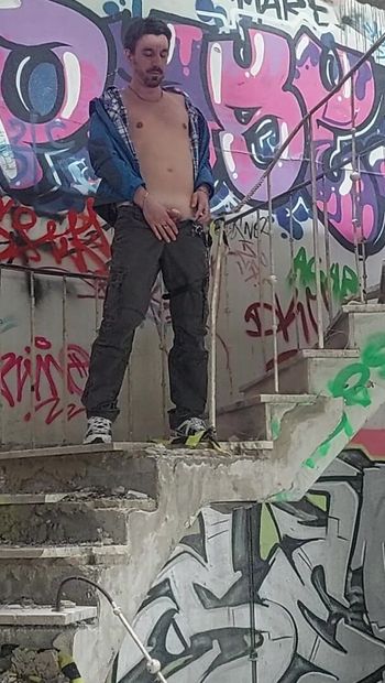 piss in an abandoned factory