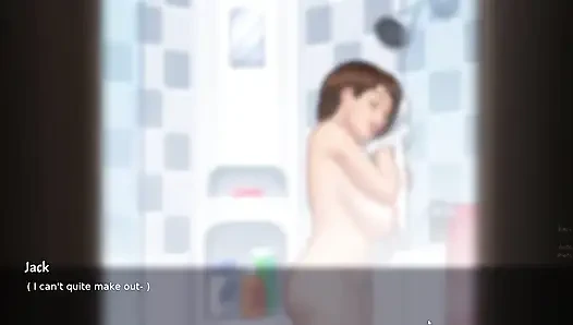 Stepson shower with MILF Stepmom Debbie and had kinky session (Summertime Saga)