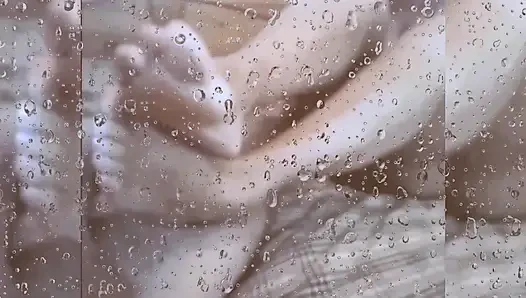 Mature Wife Enjoying Rainy Day (oldie Style)
