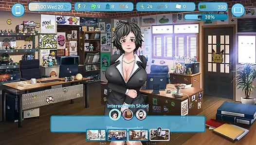 Любовь и секс, вторая база: азиатская секретарша с большими сиськами хочет, чтобы ее отшлепанные, эпизод 15