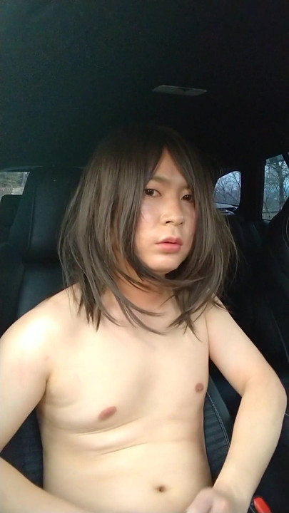 Jaw-dropping moment from "A cross-dressing boy wore leopard print full-body tights and masturbated outdoors."
