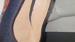 Cum on heels