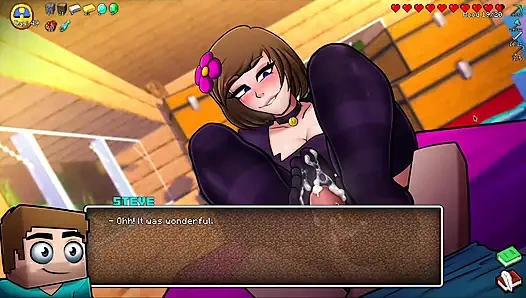 Parodi minecraft sange - jenny ngasih layanan footjob hot untuk steve! (Permainan Game Hentai)