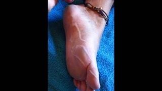 Mein Fuß-Tease mit 2 Cumshots
