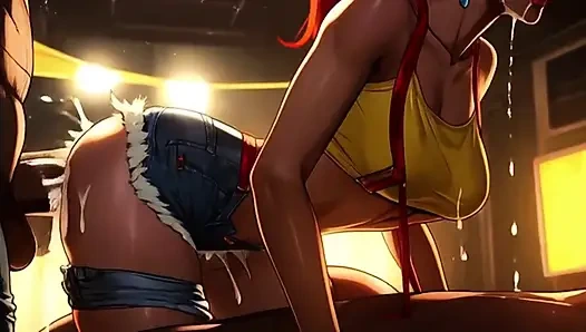 Spicy Toons: Misty in a Mosh Pit