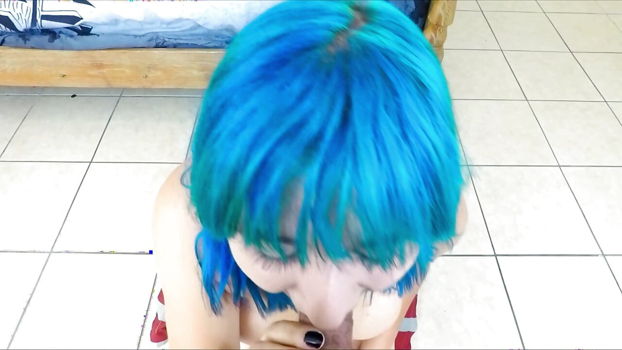 Emo tinejdžerka gutajući moj kurac