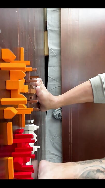 Giant Jason Stomps on Tiny City