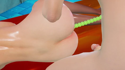 Animasi 3D sheila pool - pijat toket besar mengerang, vibrator pantat sempit & muncrat fingering g-spot