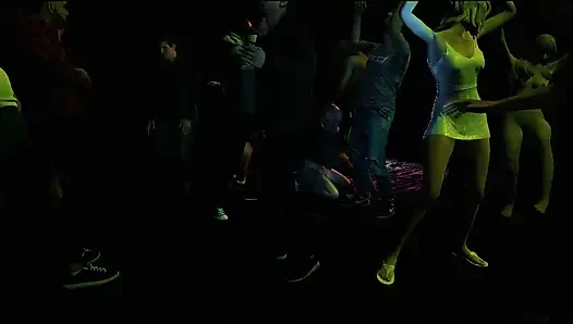 3D rosa schlampe schätzchen wurde in der bar so hart gefickt