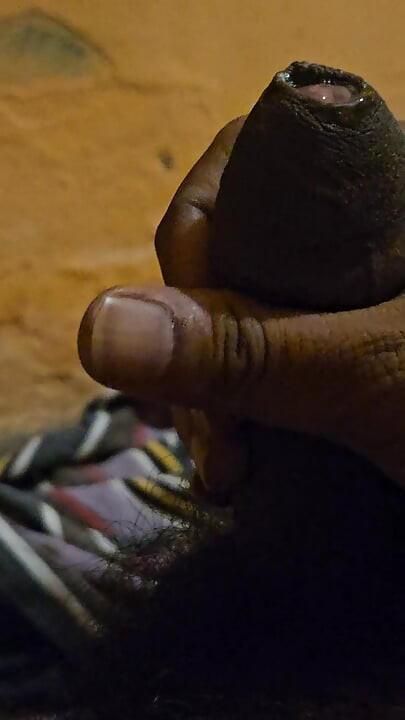 Indian boy playing with black dick