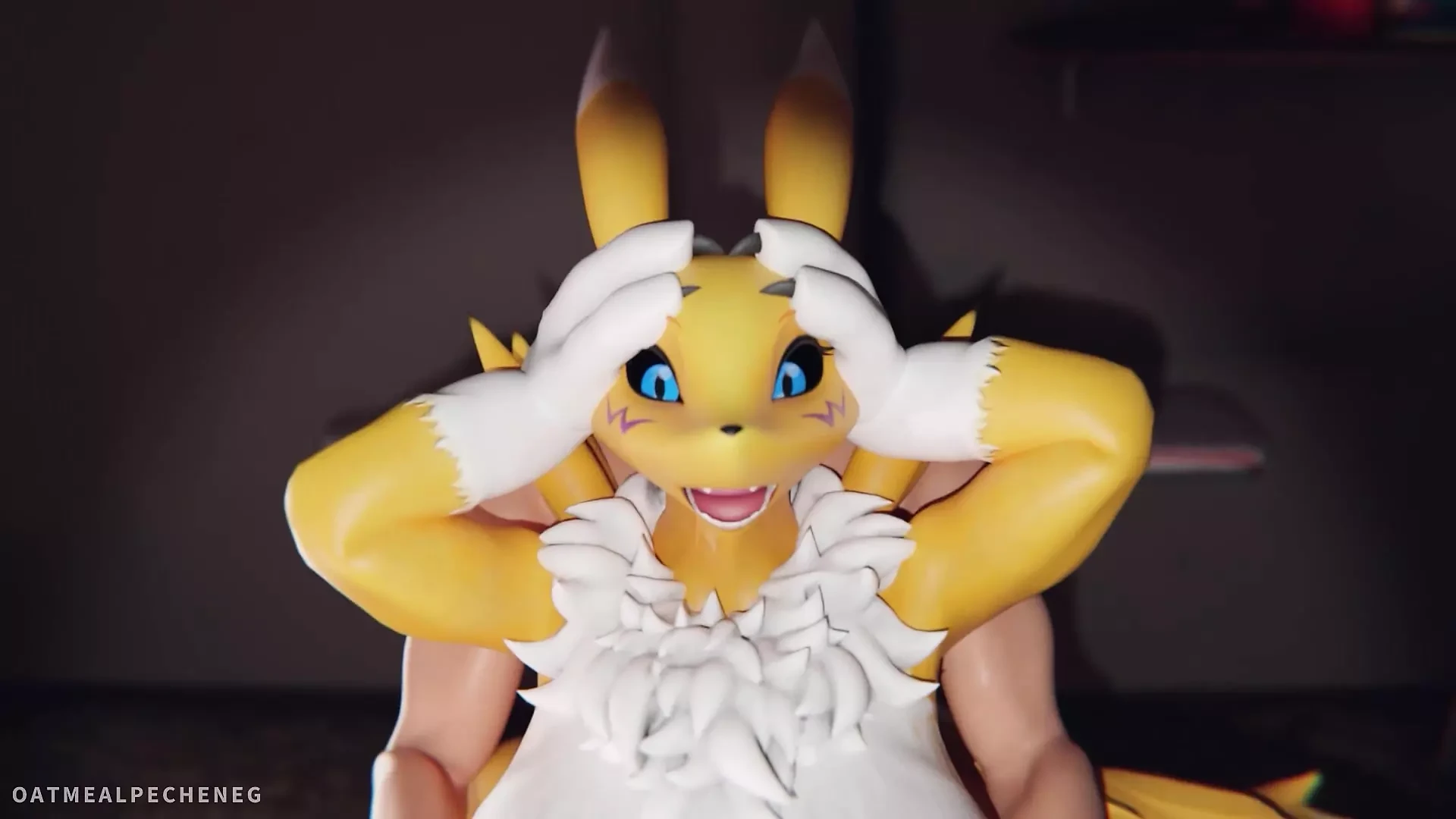 Renamon fodida com força - 3d Compilações