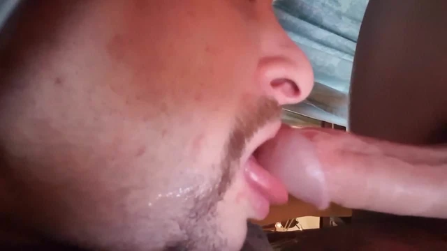 upclose selfsucking of my flacid cock...with lots of cum