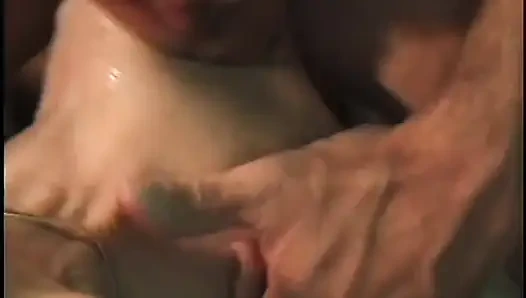 Slutty mature  gets large cock to suck while fingering her pussy