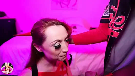 Lily kink liebt BBC: AJ frischer blowjob und muschi ficken, dehnen