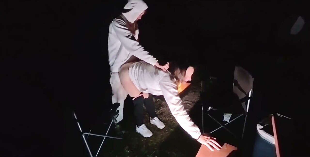 Wife Bent Over and Used Outside at Camp Trying to Get Caught