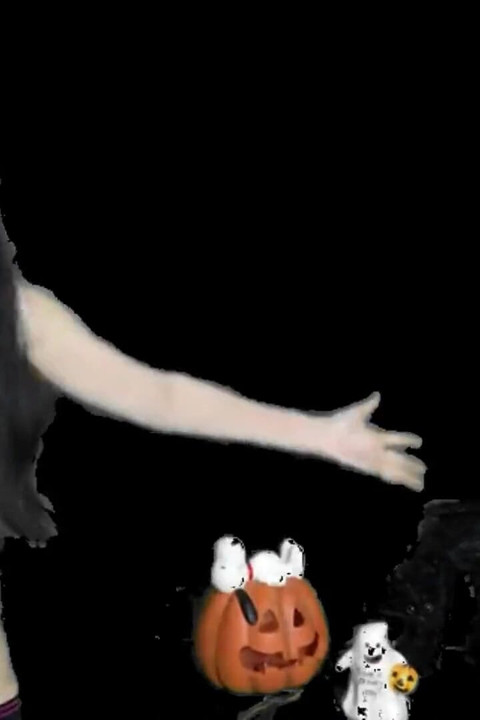 Halloween pumpkin play starring Alexandria Wu