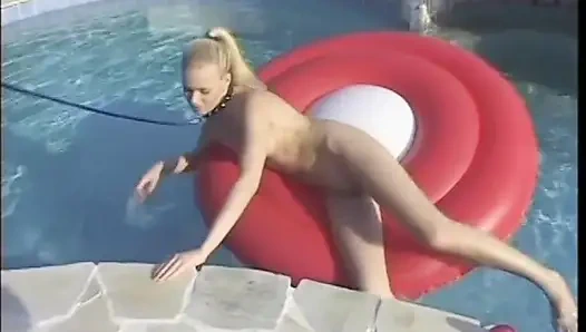 Young Blonde Summissive Slut with Small Tits Yasmine Gold Was Drilled by Her Dominant Boyfriend Near the Pool