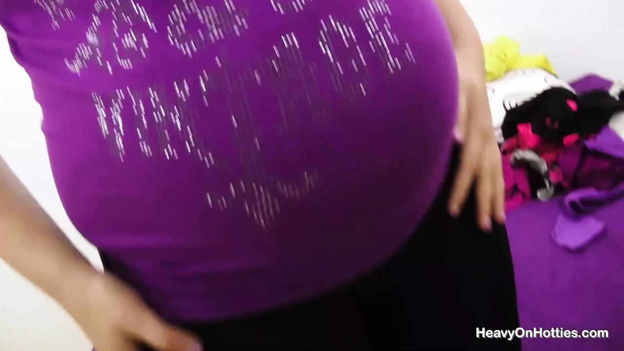 Insatiable Pregnant Blonde Gets Pussy Filled