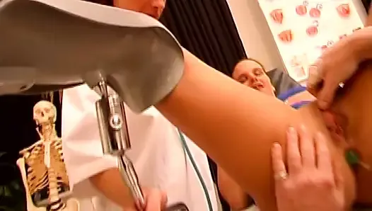 A sexy German patient loves her doctor's warm surprise